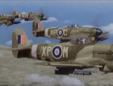 Ο αεροπορικός πόλεμος στην Ευρώπη στον Β΄ΠΠ: Έγχρωμα πλάνα